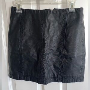 Free People Leather Mini - Size 10